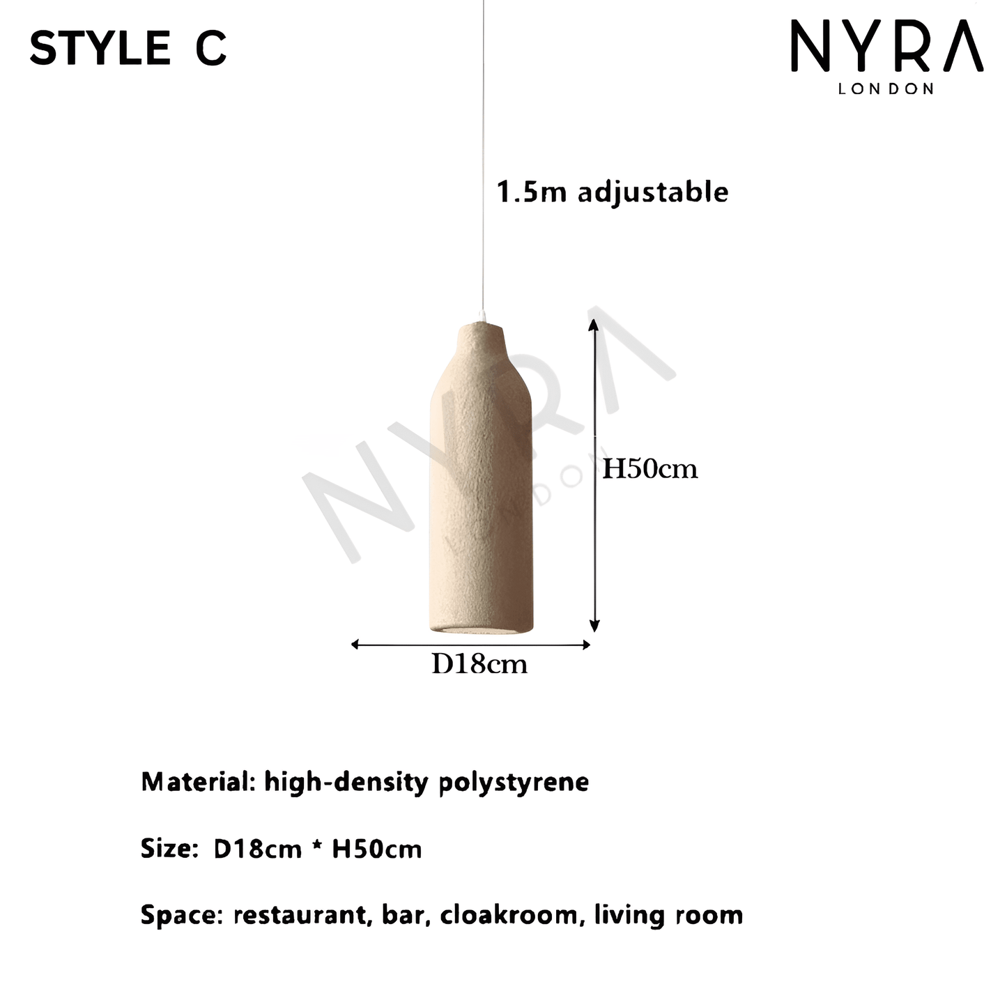 NYRA Resin Wabi Pendant Lights