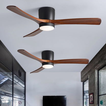 Nordic Wooden Ceiling Fan Light