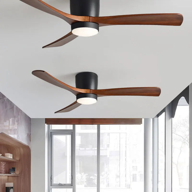 NORDIC WOODEN CEILING FAN LIGHT