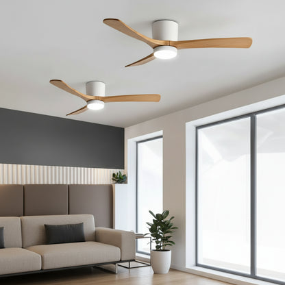 NORDIC WOODEN CEILING FAN LIGHT