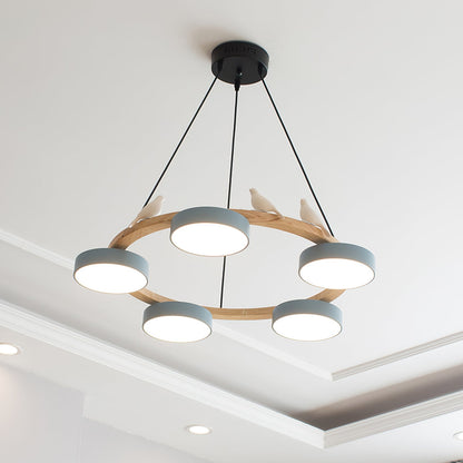 Sienna Bird Round Chandelier